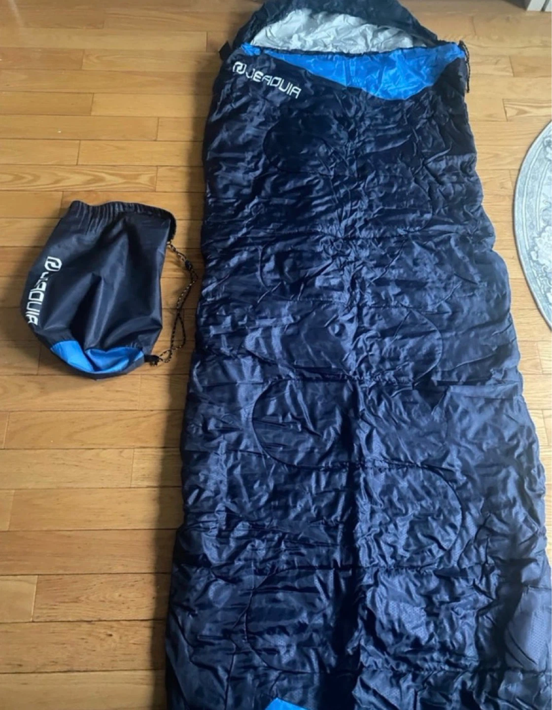 JEAOUIA 1 Person 3 Seasons Sleeping Bag - Navy Blue - photo 3