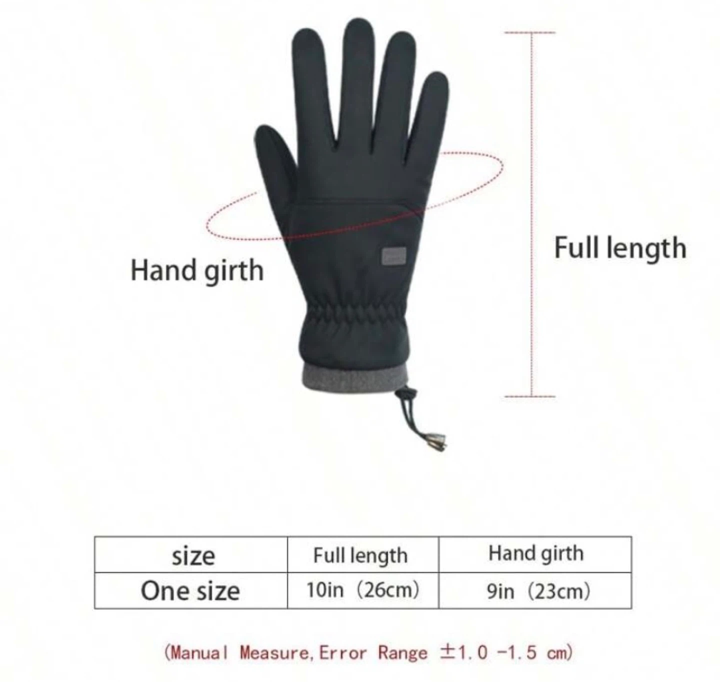 Black Fashion Gloves - One Size - photo 5