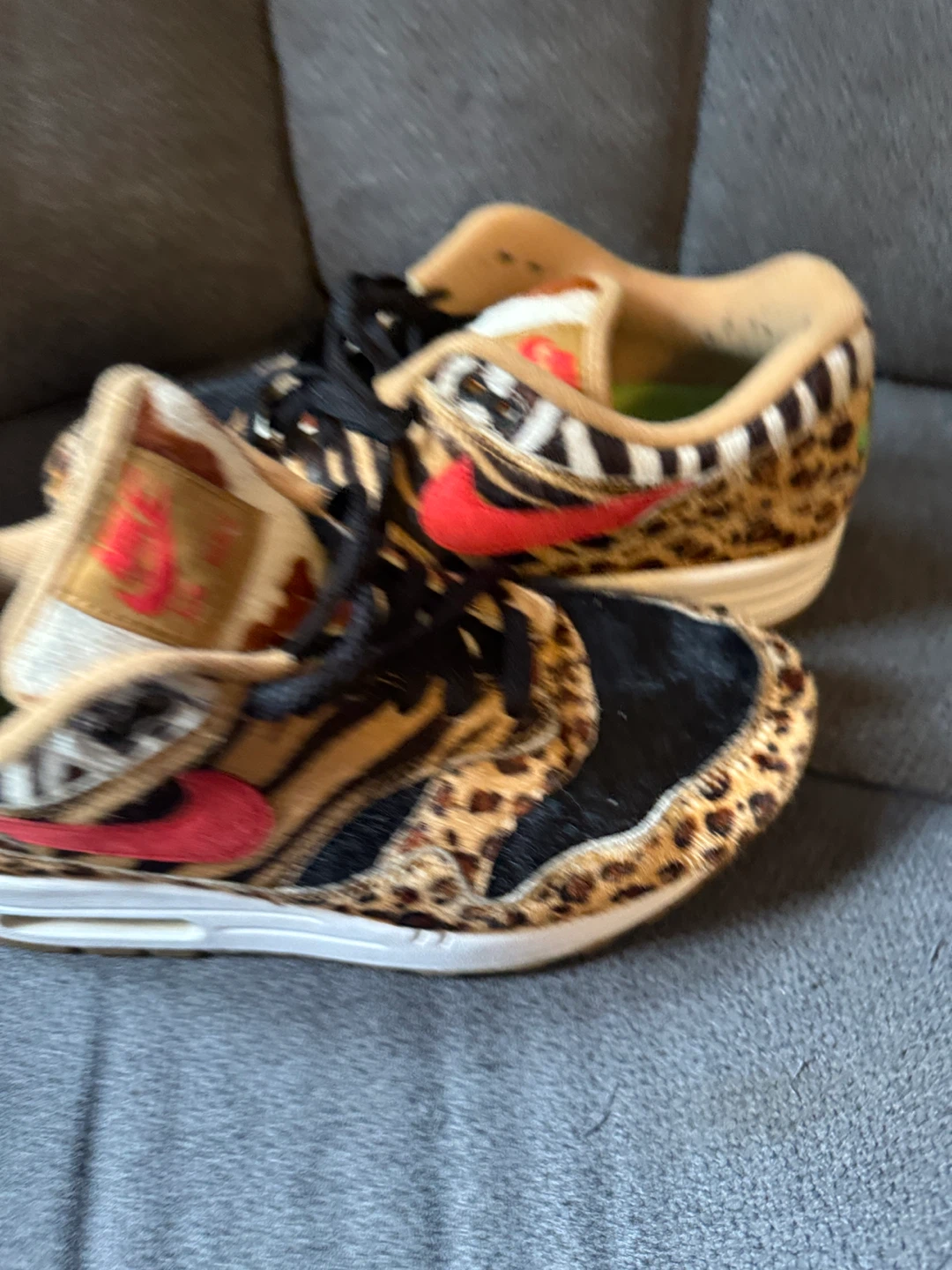 Nike Air Max 1 Safari Print Shoes - US 6.5 - photo 2