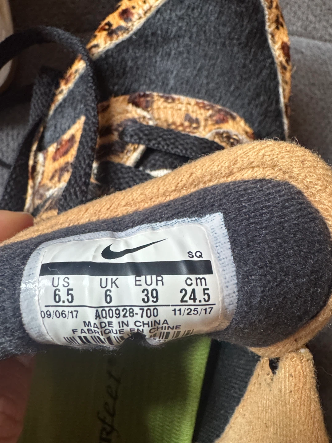 Nike Air Max 1 Safari Print Shoes - US 6.5 - photo 3