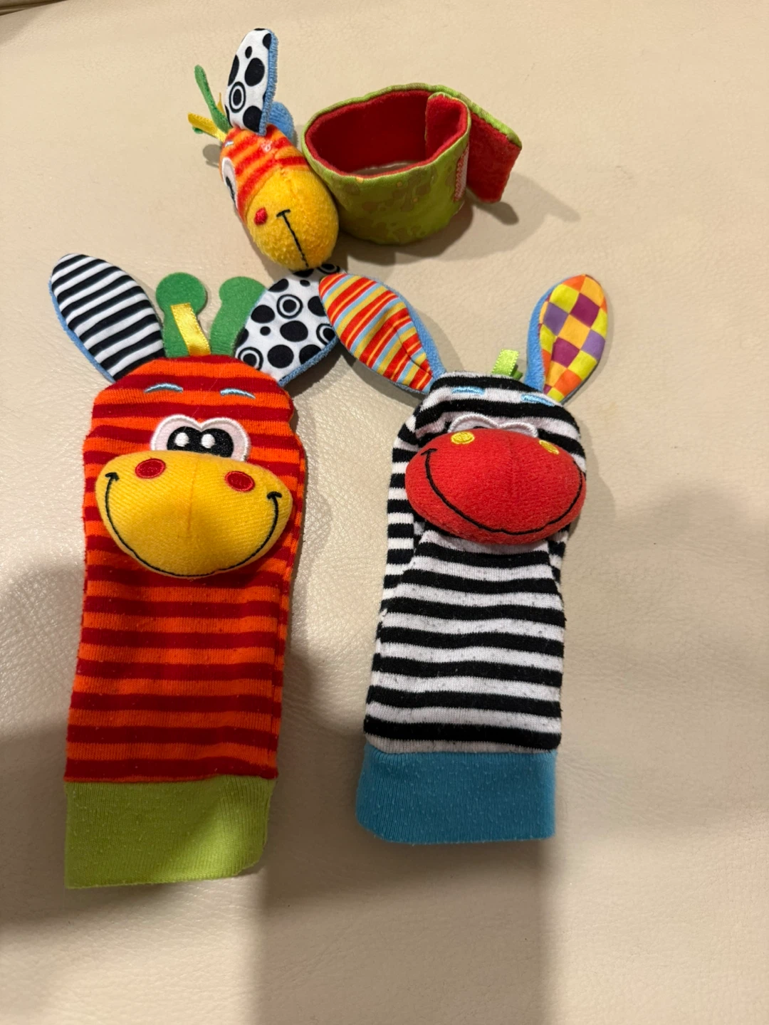 Baby Rattle Toy Set - Giraffe and Zebra