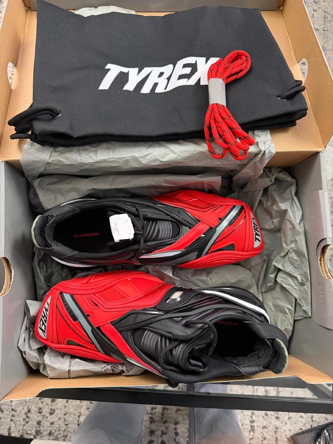 Balenciaga Tyrex Sneakers Red/Black - photo 4