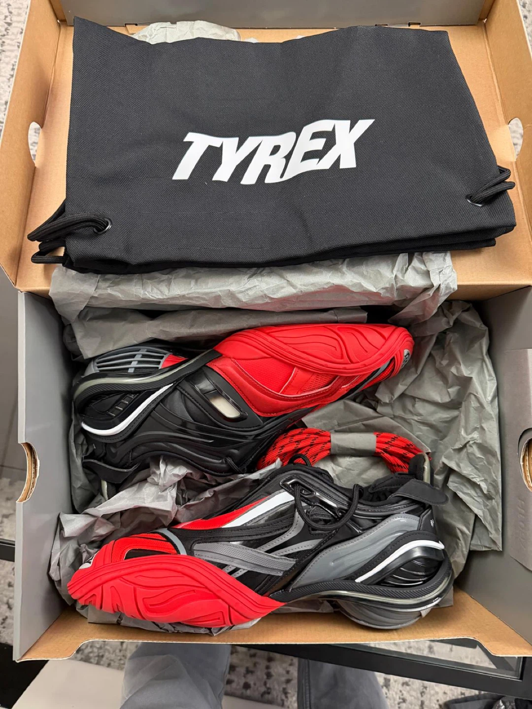 Balenciaga Tyrex Sneakers Red/Black - photo 5