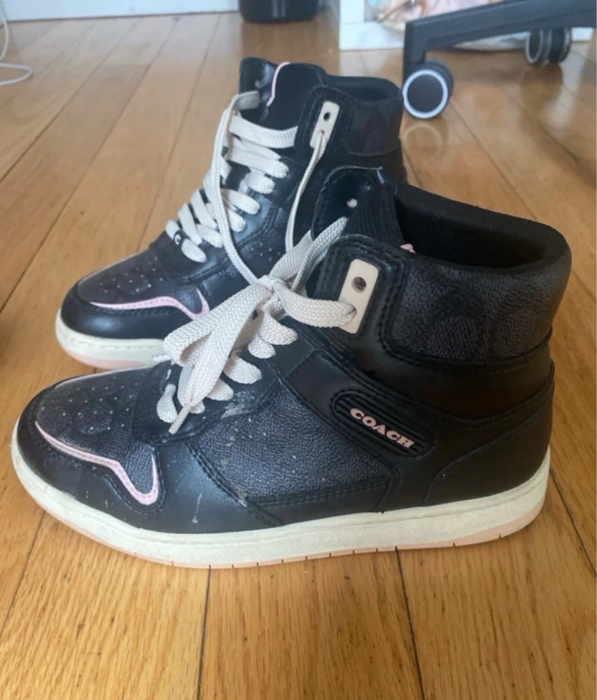 Coach High-Top Sneakers - Black/Pink - photo 2