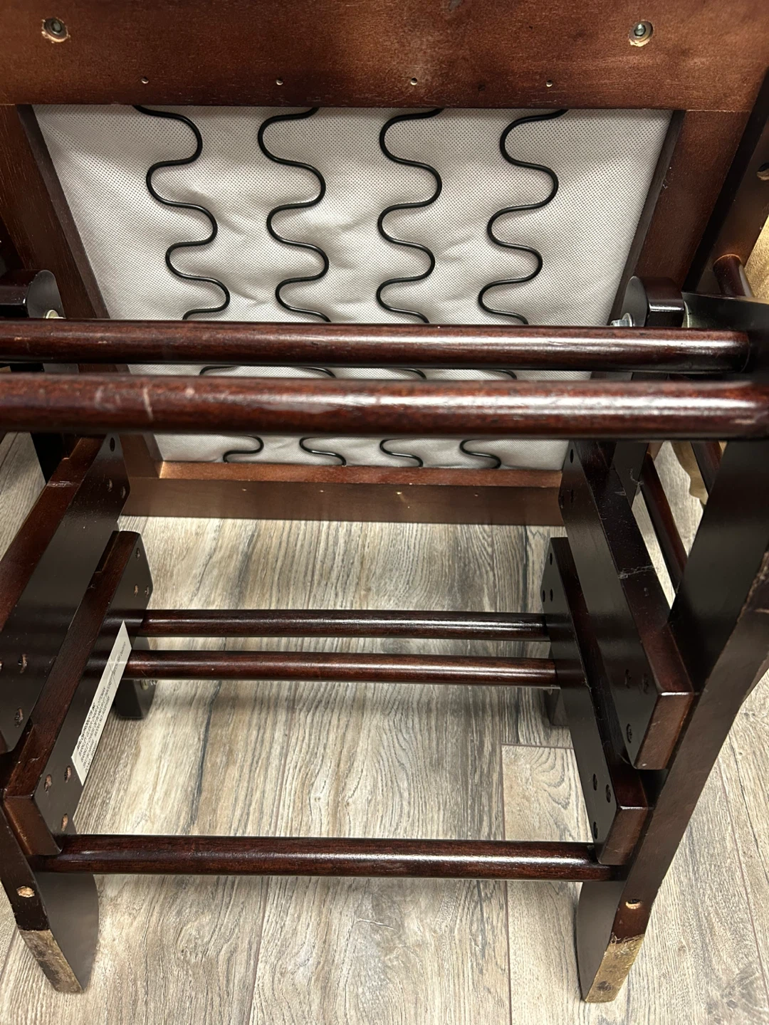 Tan Glider Rocking Chair with Ottoman - photo 5