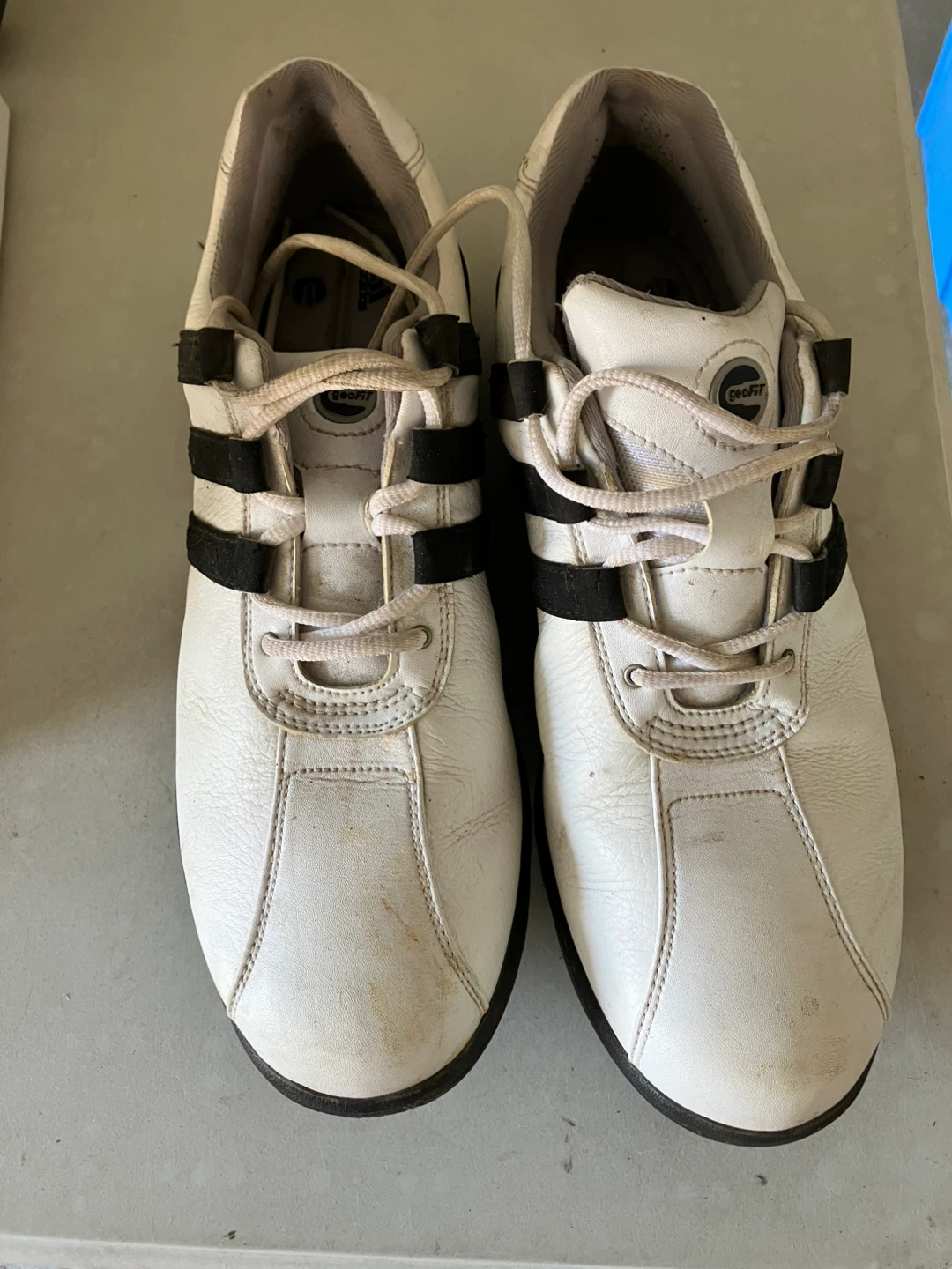 ProFit White Leather Golf Shoes