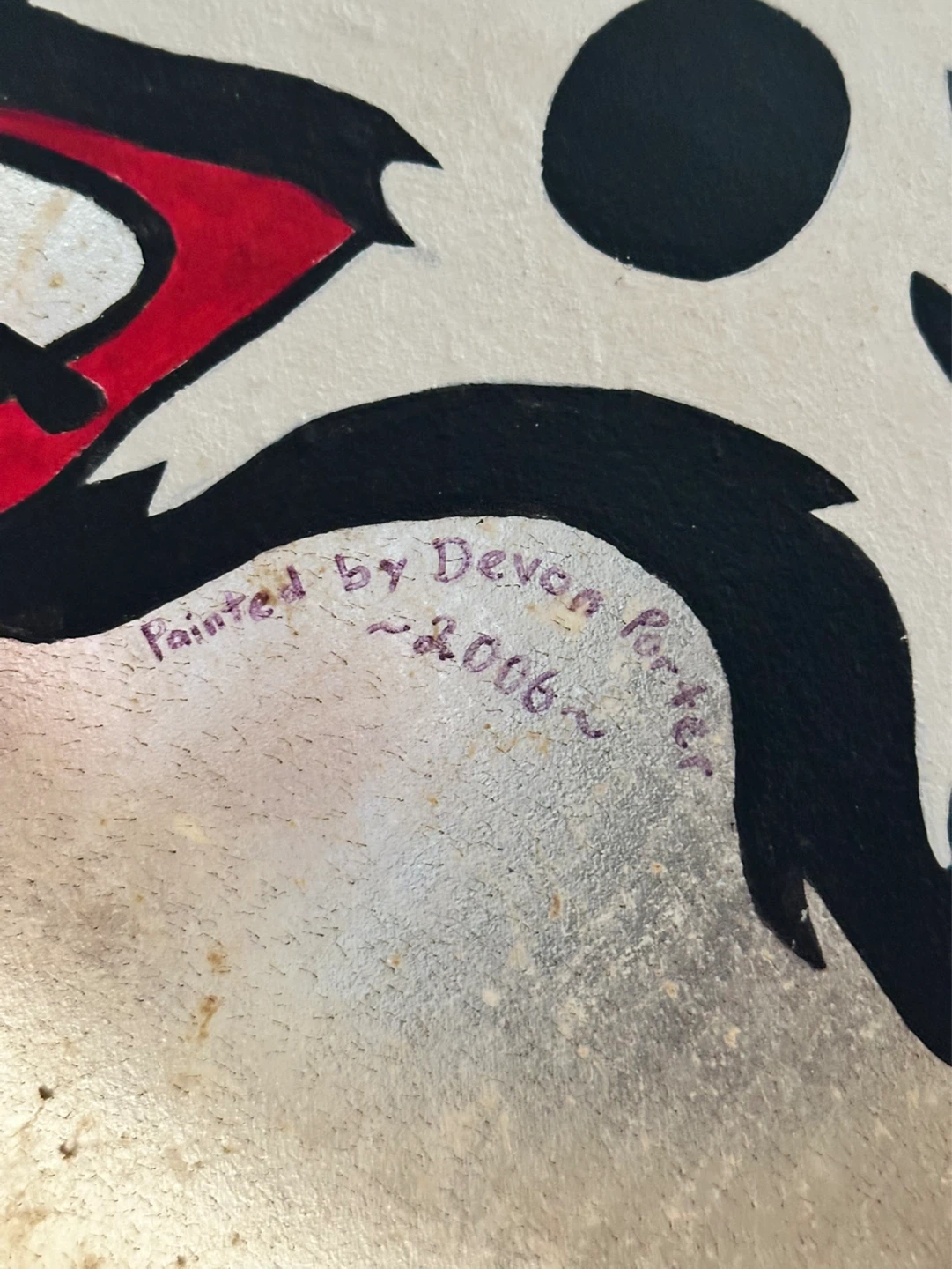 Hand Made and Signed First Nations Wolf  Drum - photo 5