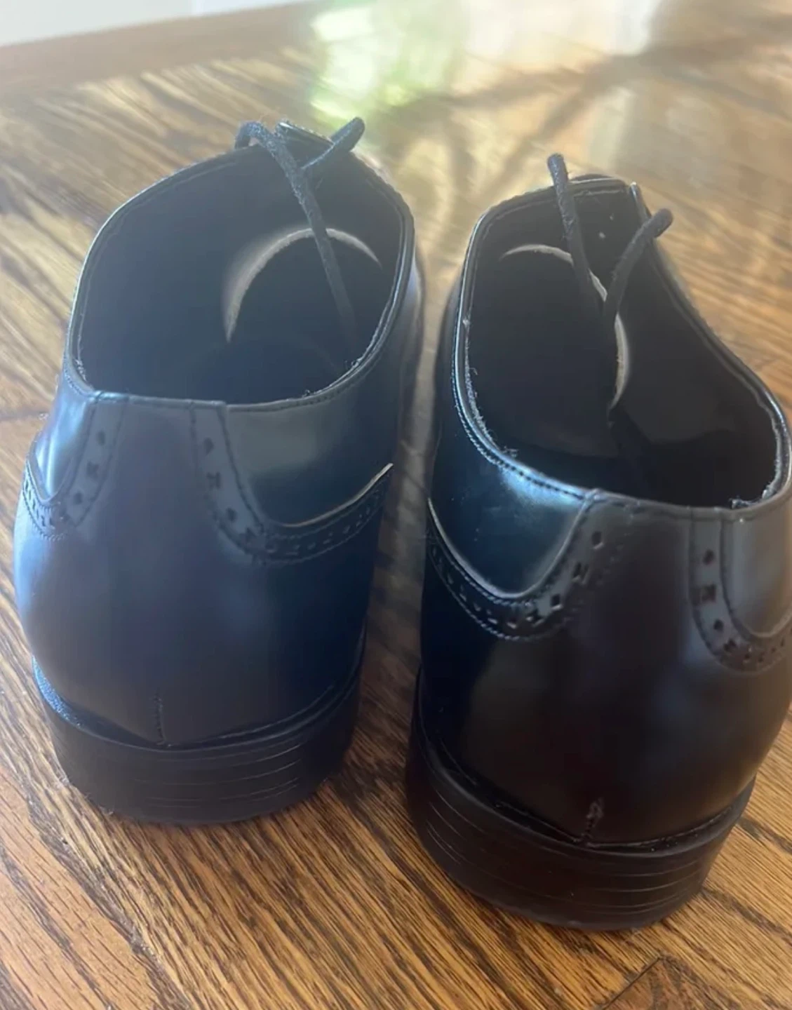 Stacy Adams Black & White Wingtip Oxford Shoes - photo 5