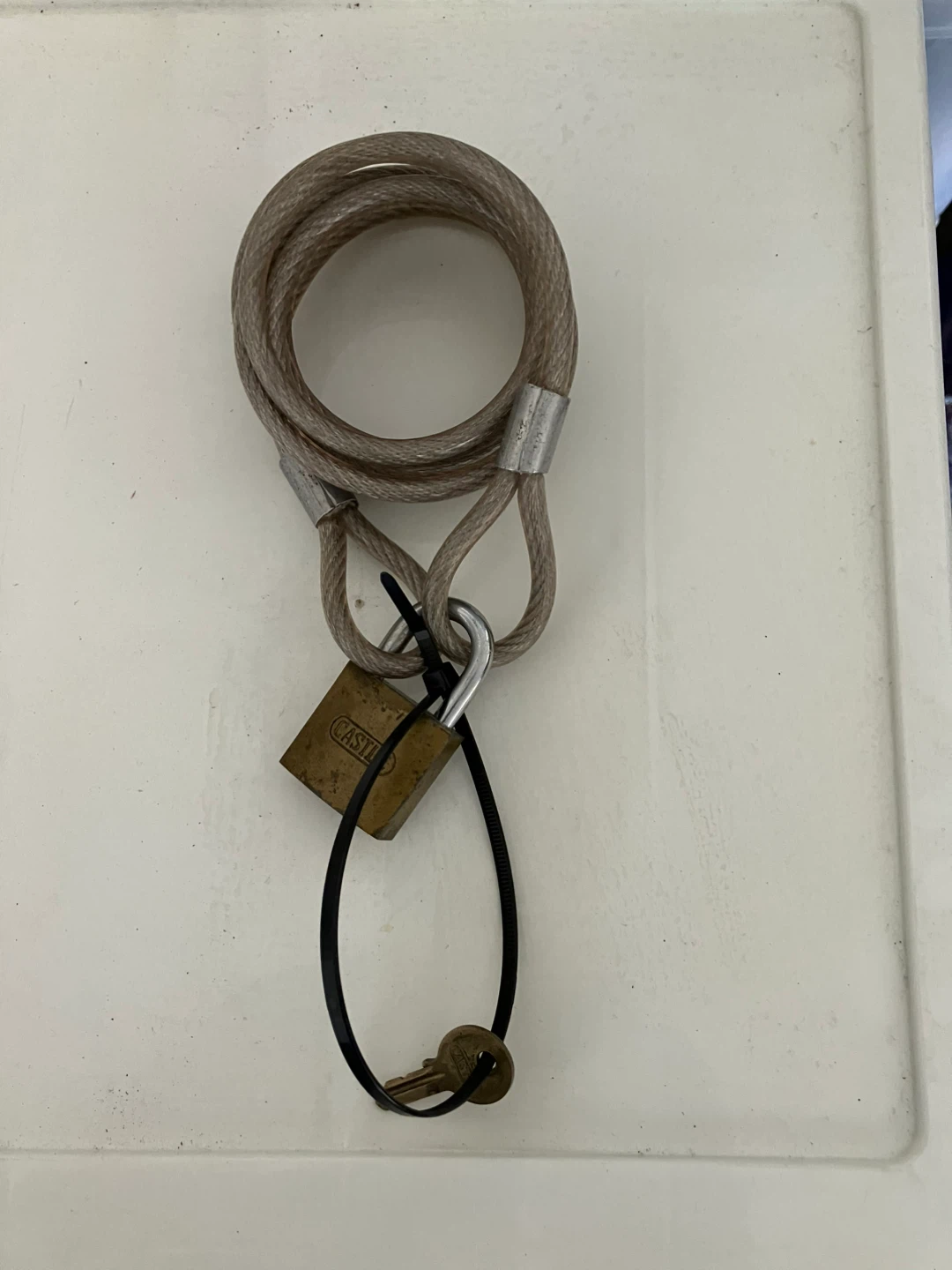 Castle Lock with Cable and Key