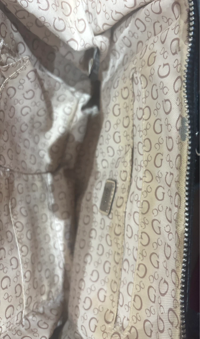 Guess Denim Patchwork Satchel Bag - photo 3