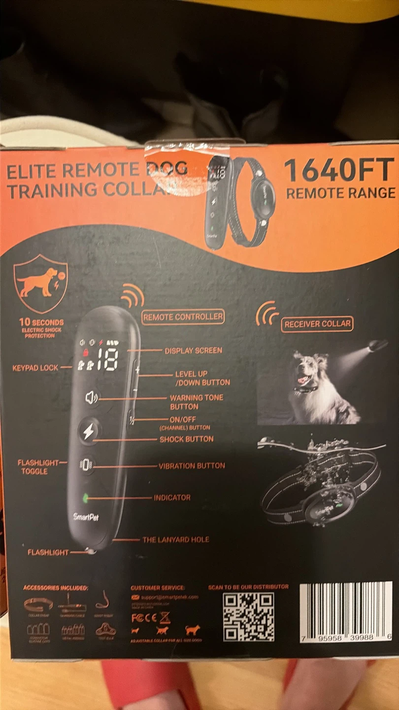SmartPet Elite Remote Dog Training Collar 1640ft Range - photo 2
