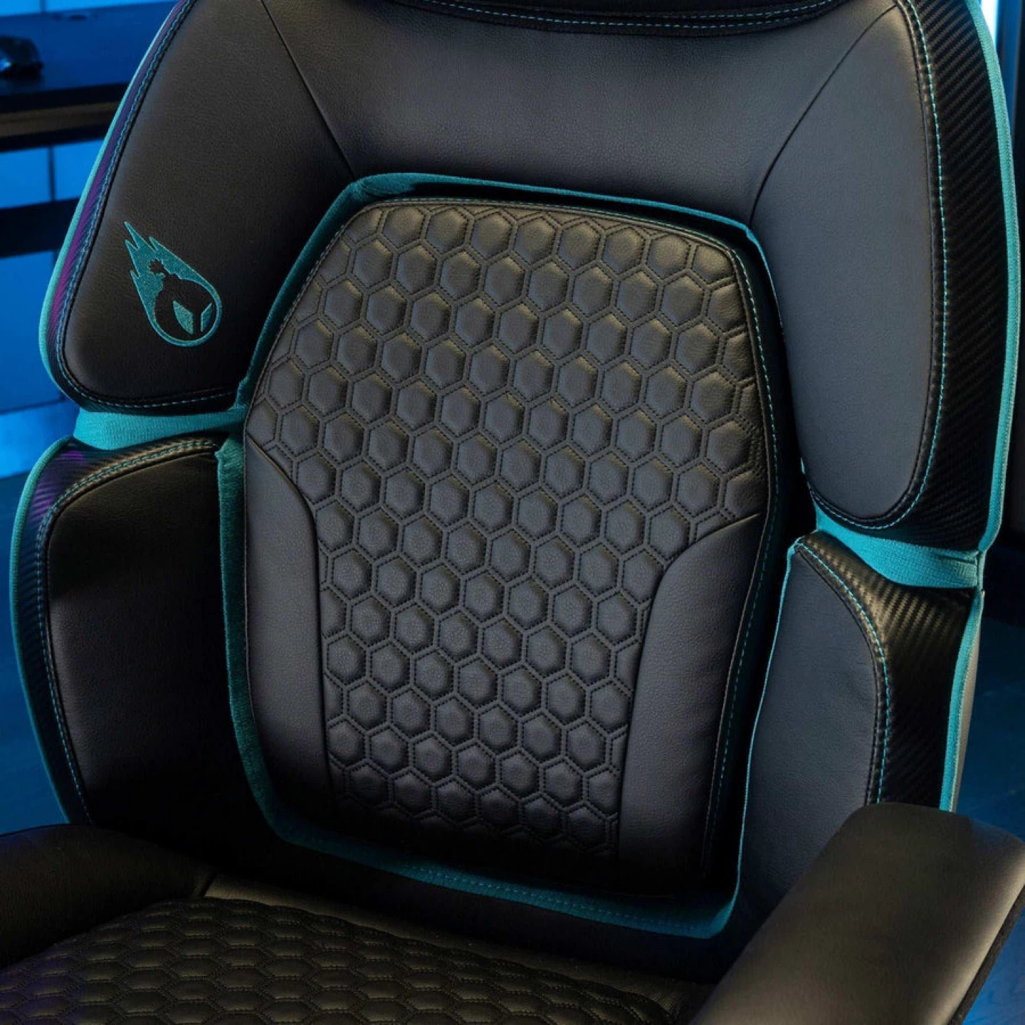Gaming Chair - Black and Teal