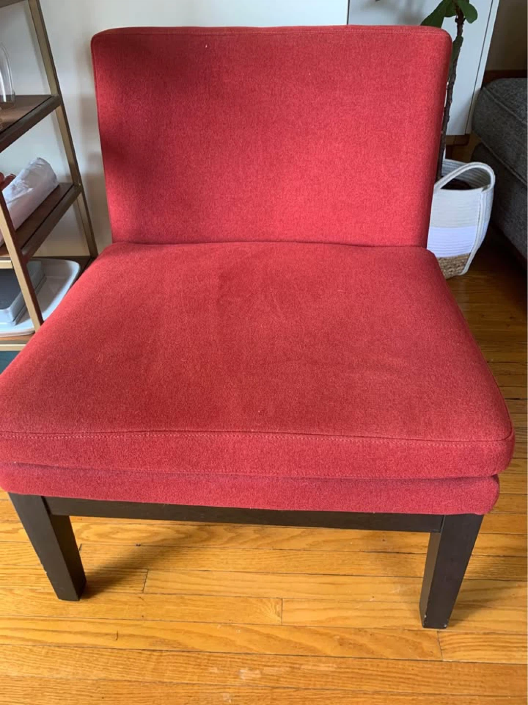 West Elm slipper accent chair