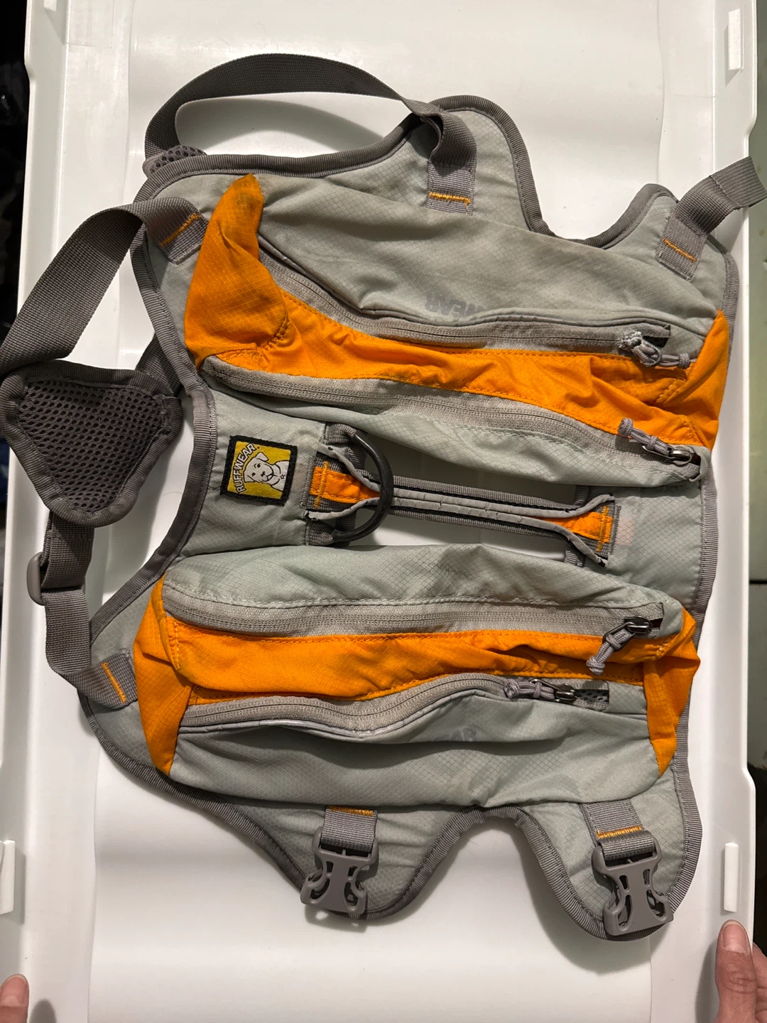 RUFFWEAR "For Dogs On The Go" Small Dog Pack - Grey/Orange