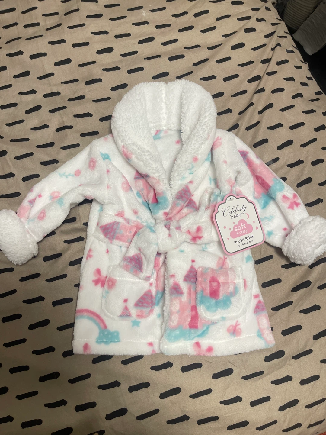 Baby girl bathrobe