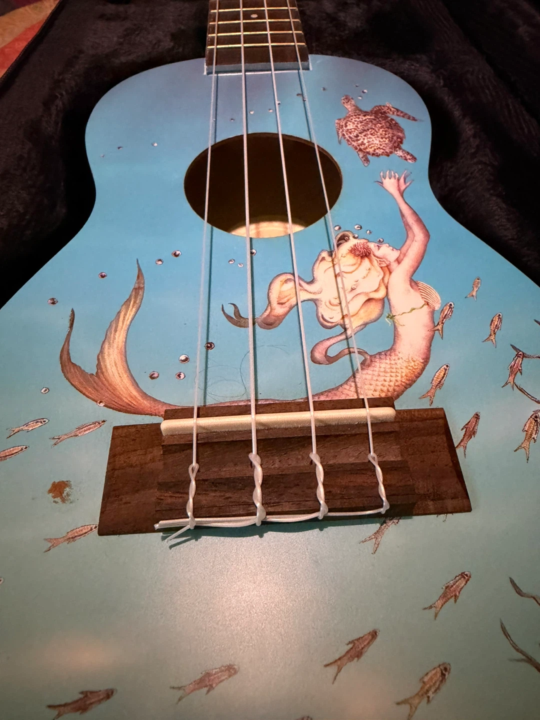 NEW: Aurora by Luna Ukulele - Mermaid & Sea Turtle Design - photo 2