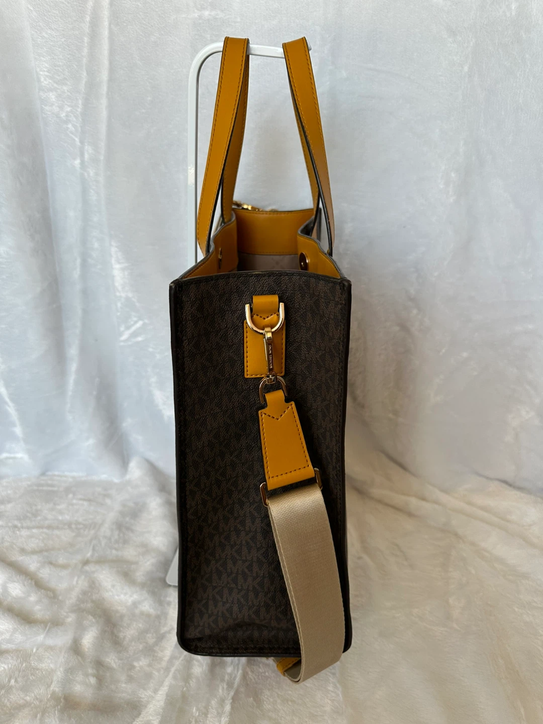 Michael Kors Tote Bag Brown Monogram with Tan Accents - photo 4