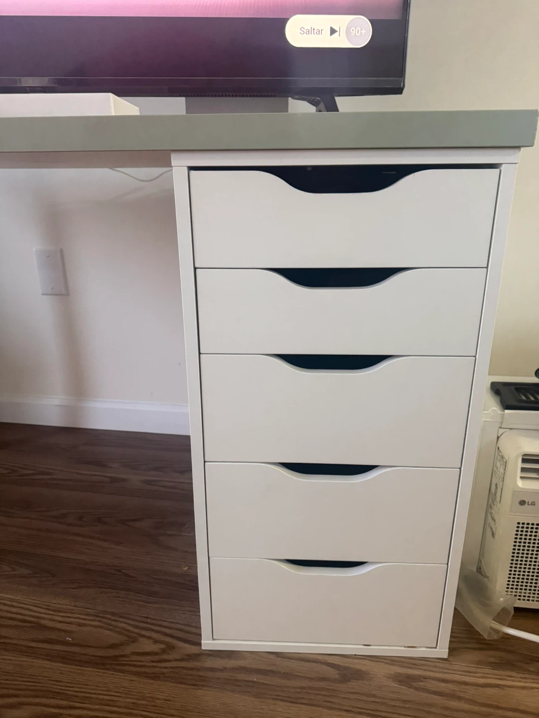 IKEA Alex Desk with Drawers - photo 2