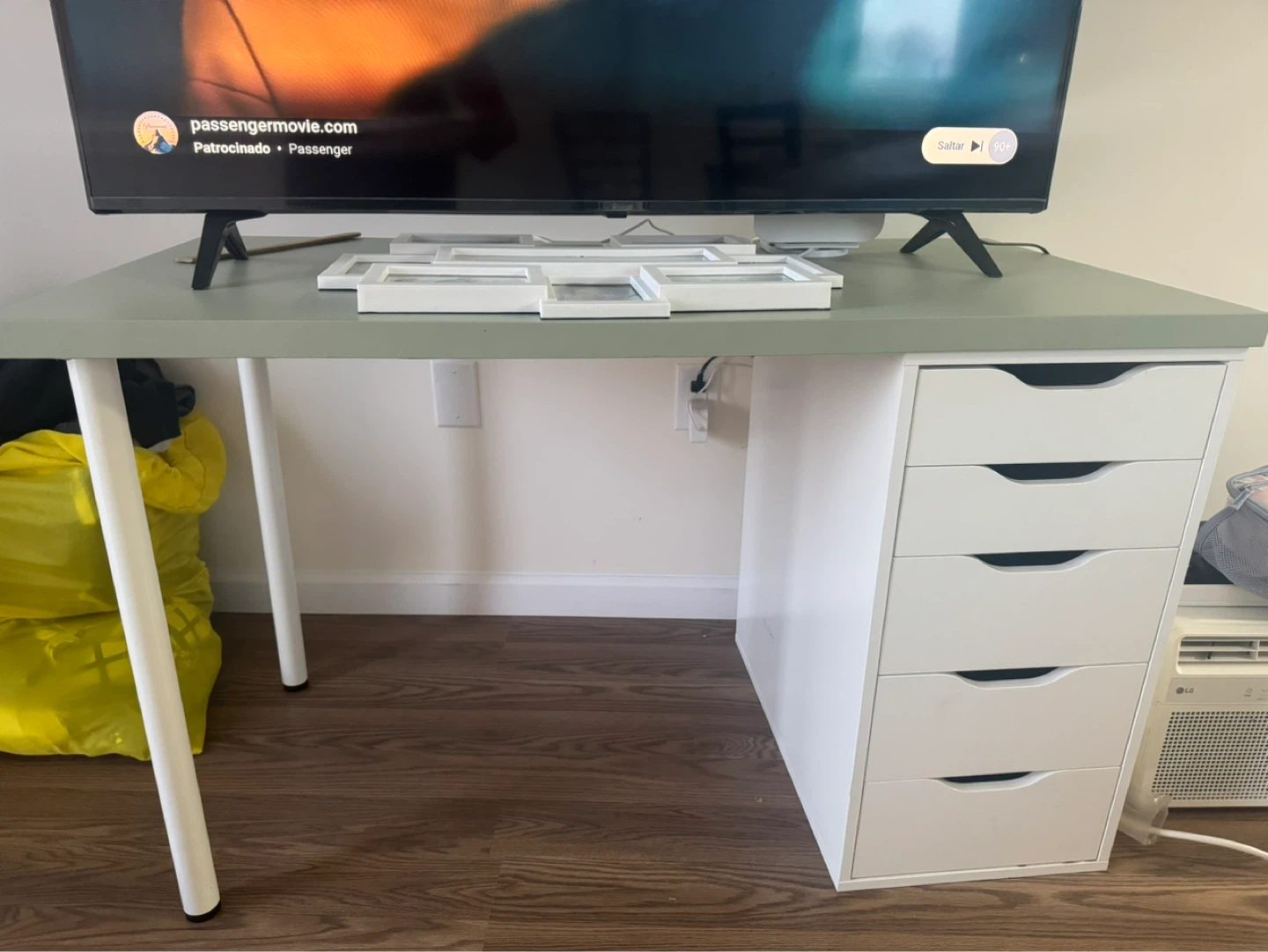 IKEA Alex Desk with Drawers