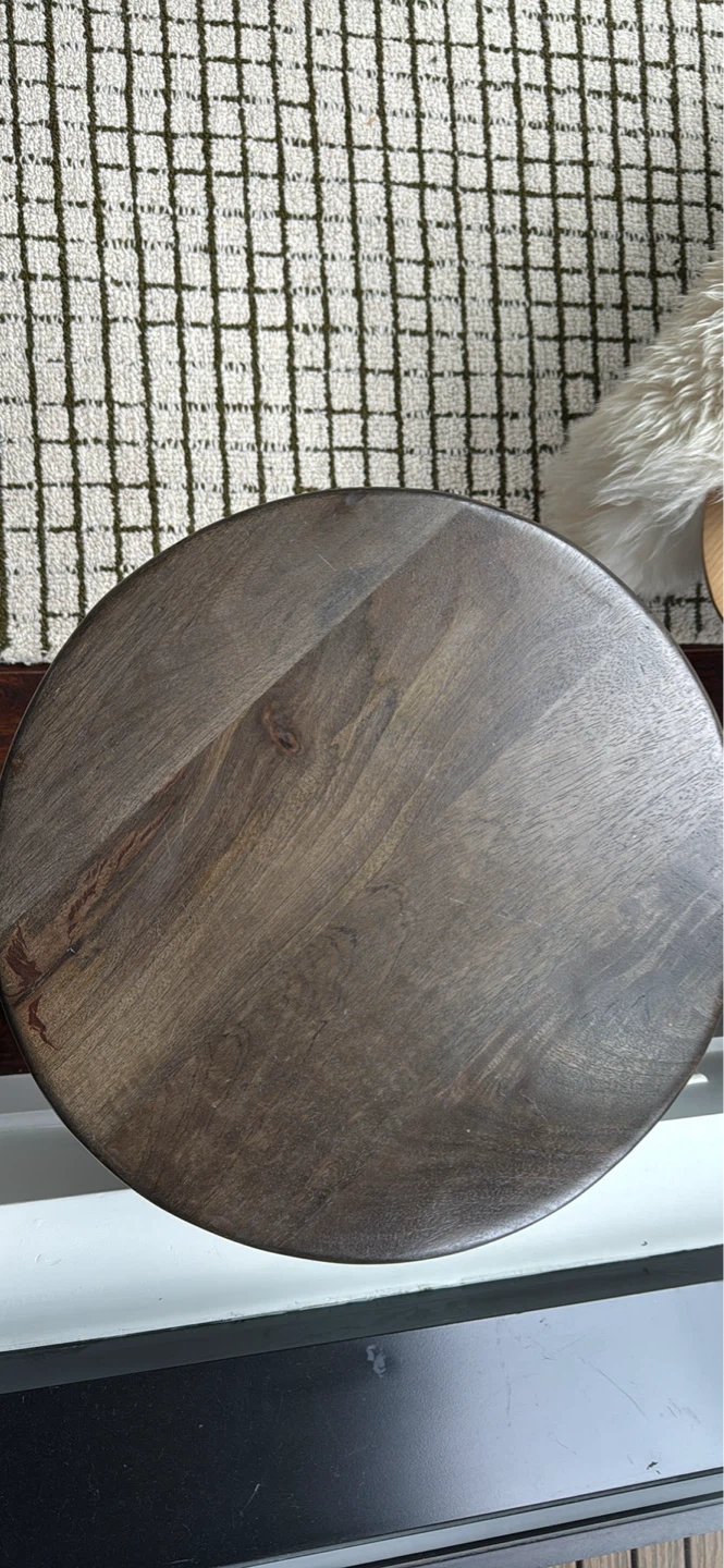 Modern Wood Carved Accent Table - photo 2