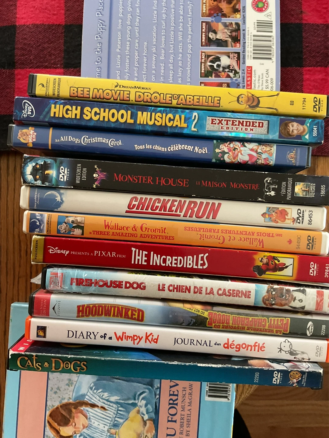 Collection of 10 Kids' DVDs