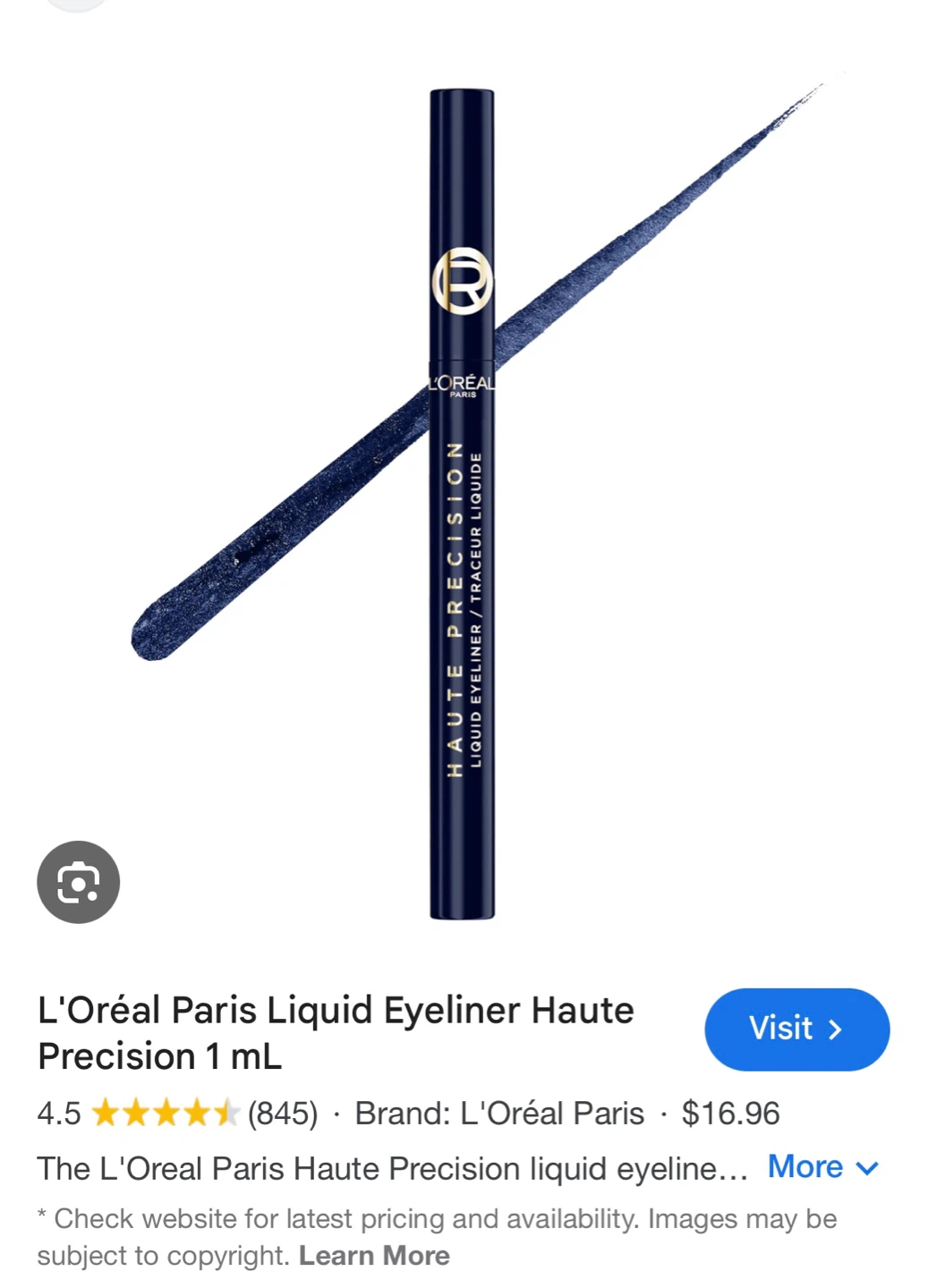 L'Oréal Paris Haute Precision Liquid Eyeliner - Blue Suede - photo 2