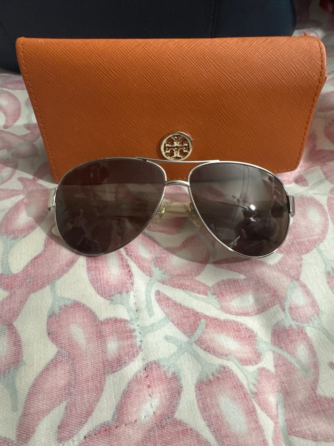 Tory Burch Aviator Sunglasses with Case