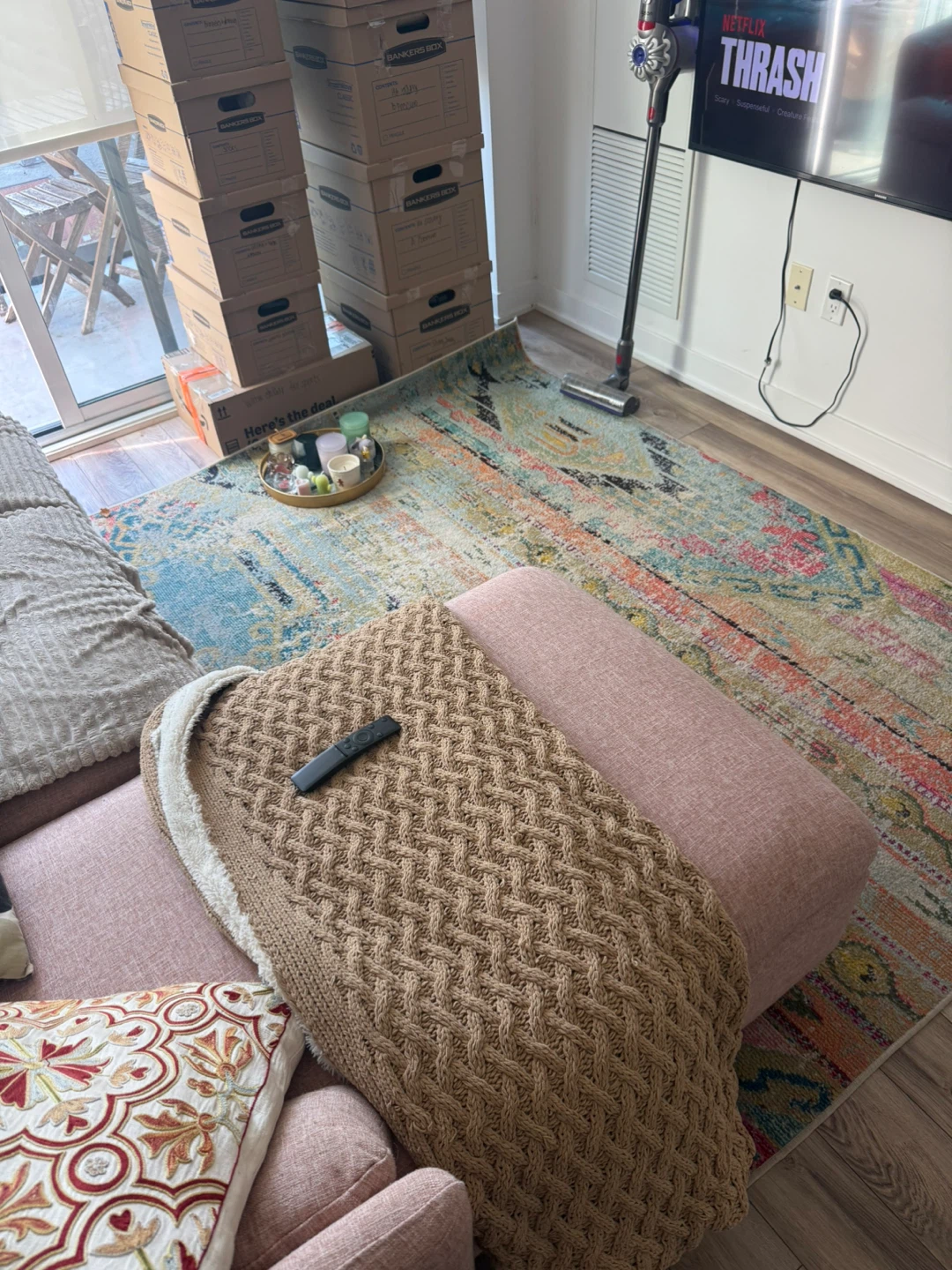Distressed Boho Area Rug - photo 3