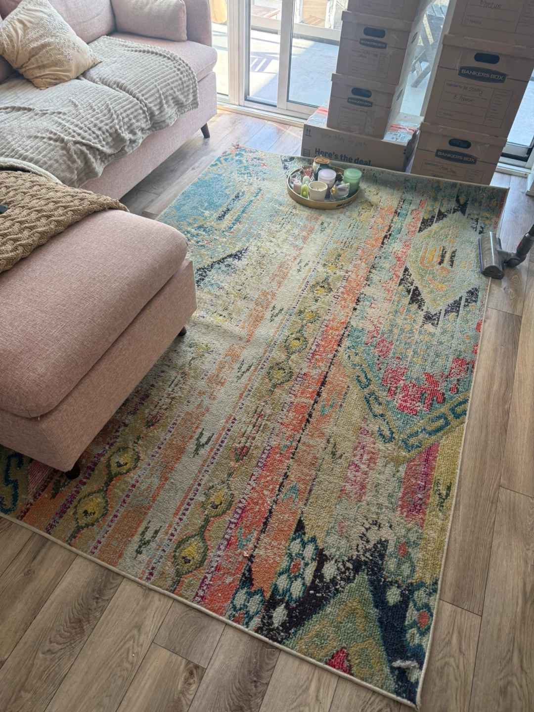 Distressed Boho Area Rug - photo 2