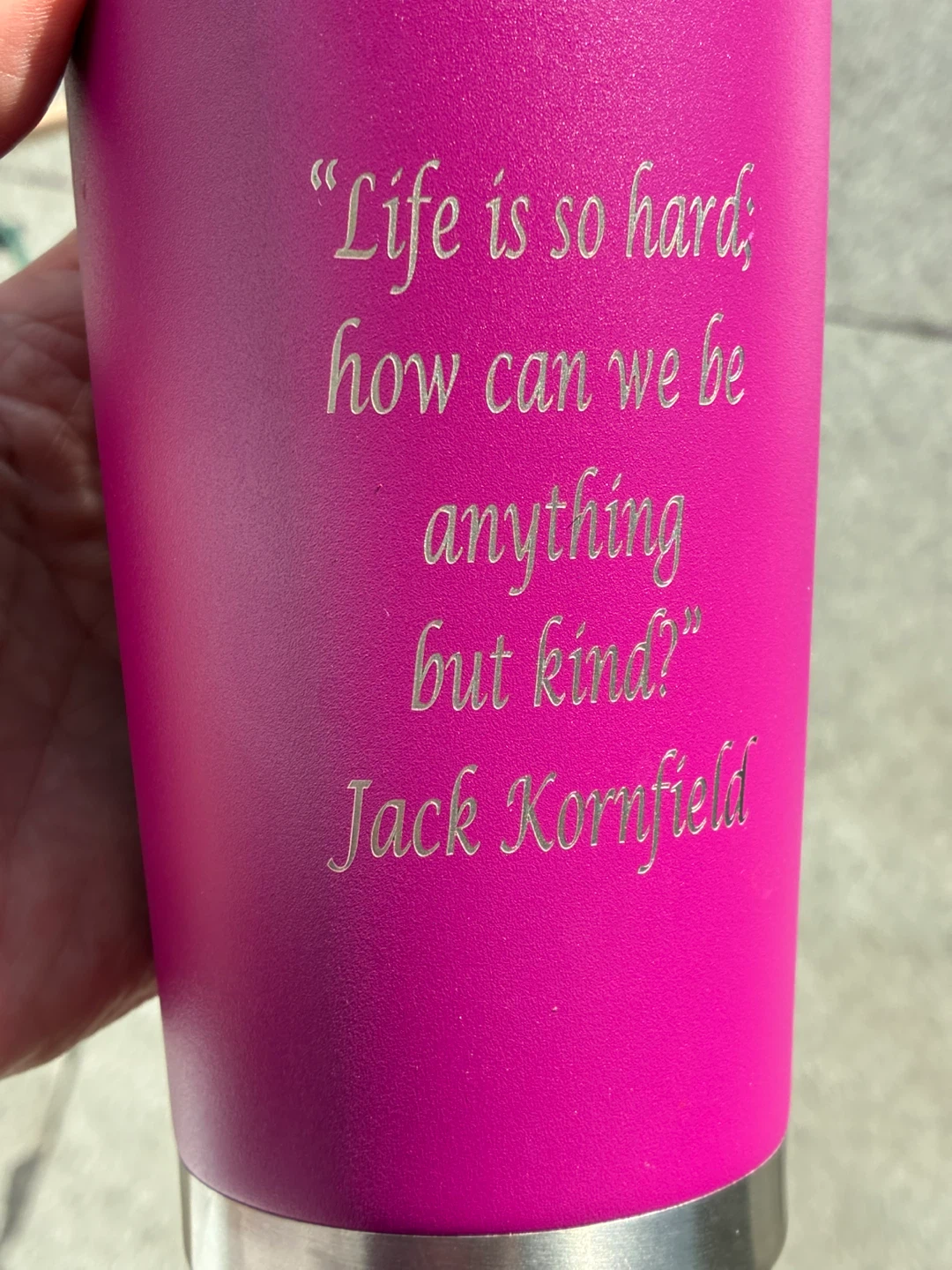 $4 Kindness mindfulness Engraved Steel Coffee travel mug tea - photo 2