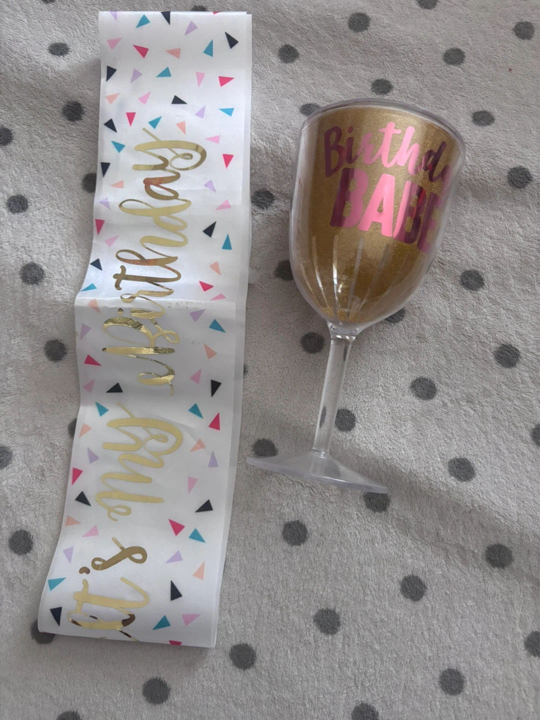 Birthday Sash  and Tumbler