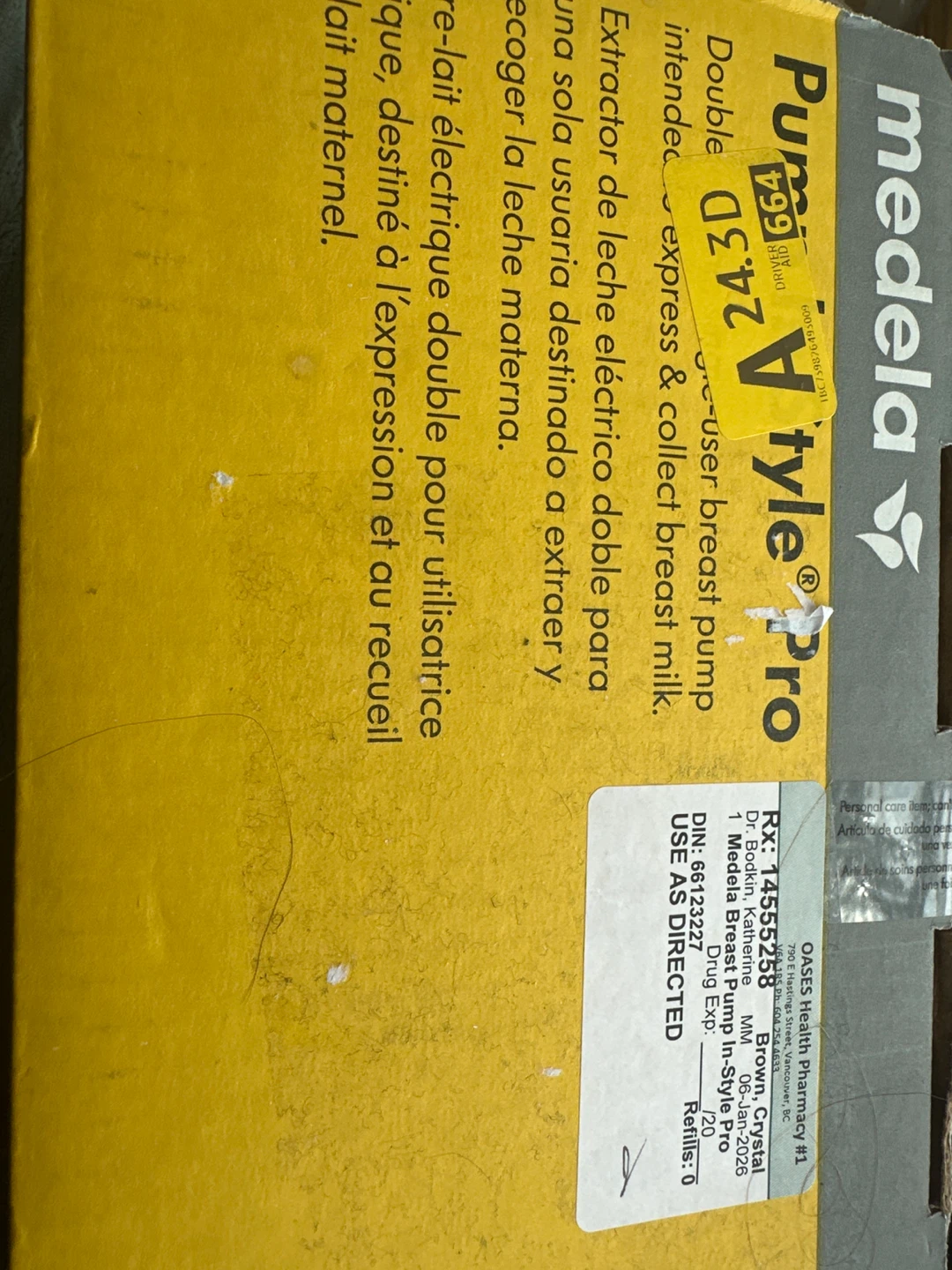 Medela Pump In Style Pro Double Electric Breast Pump