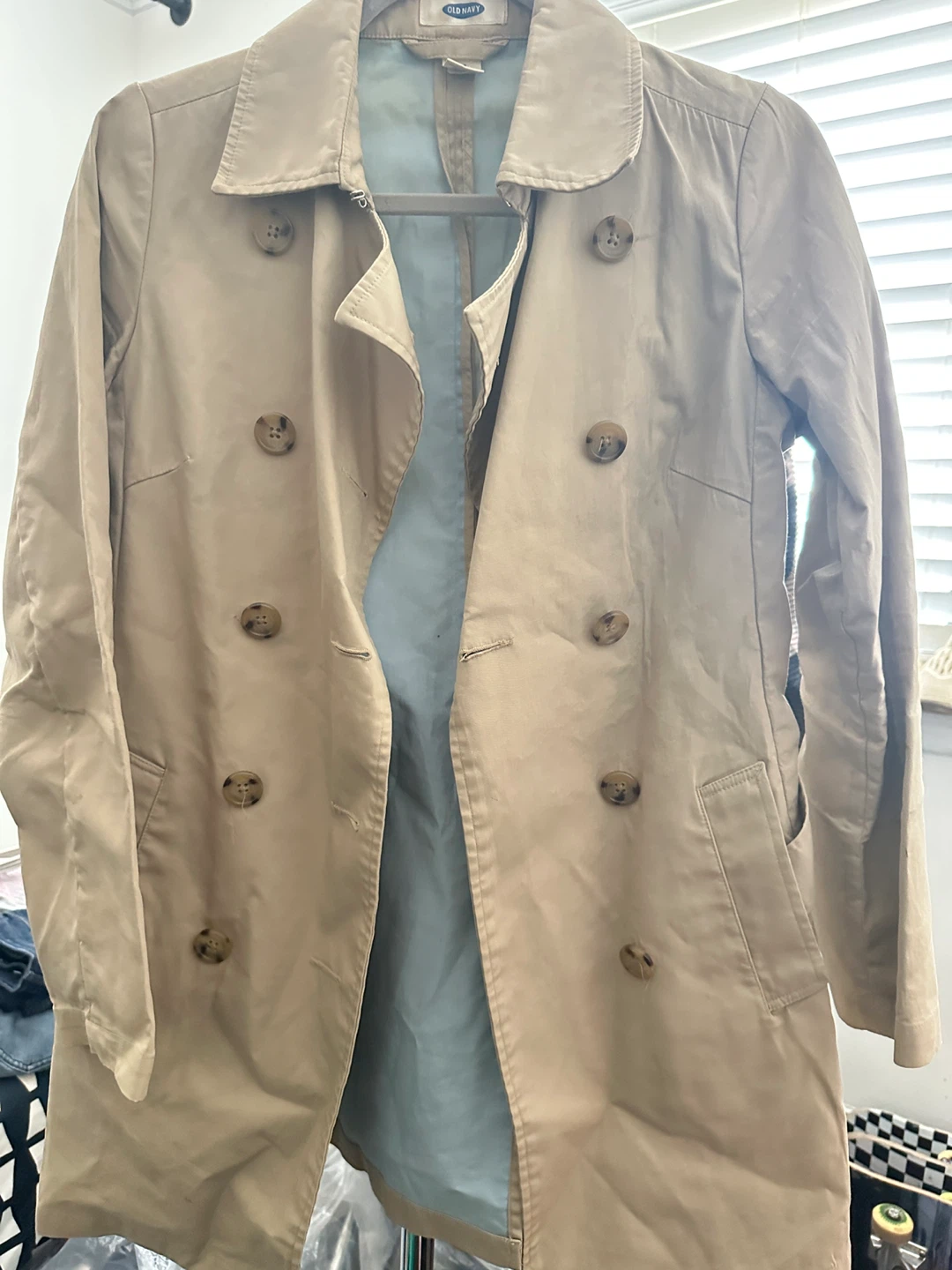 Old Navy Tan Trench Coat - Size XS