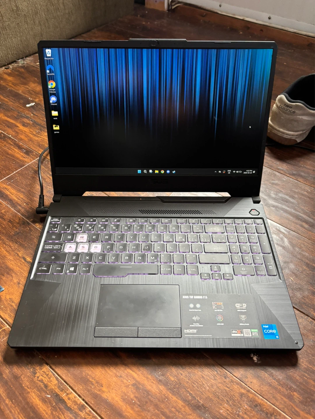 Asus TUF gaming laptop i5 11400H/RTX3050