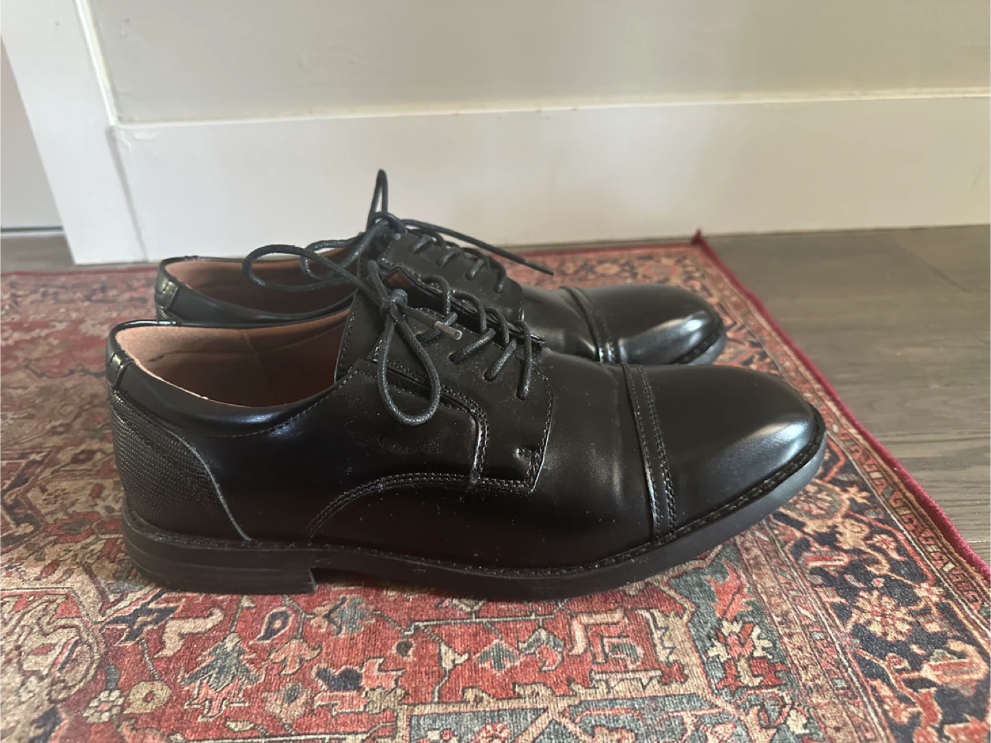 London Fog Collection Black Cap Toe Oxford Shoes - photo 2