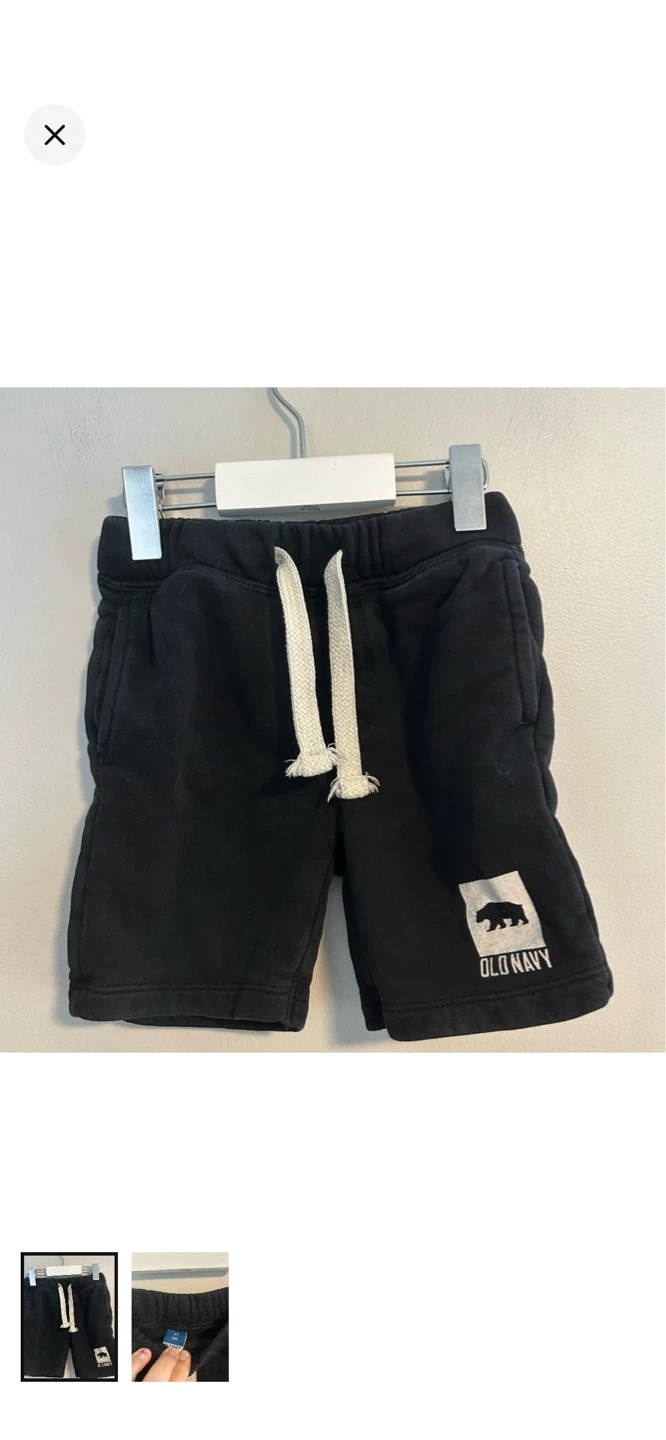 Old Navy Black Bear Sweatshorts Size 2T