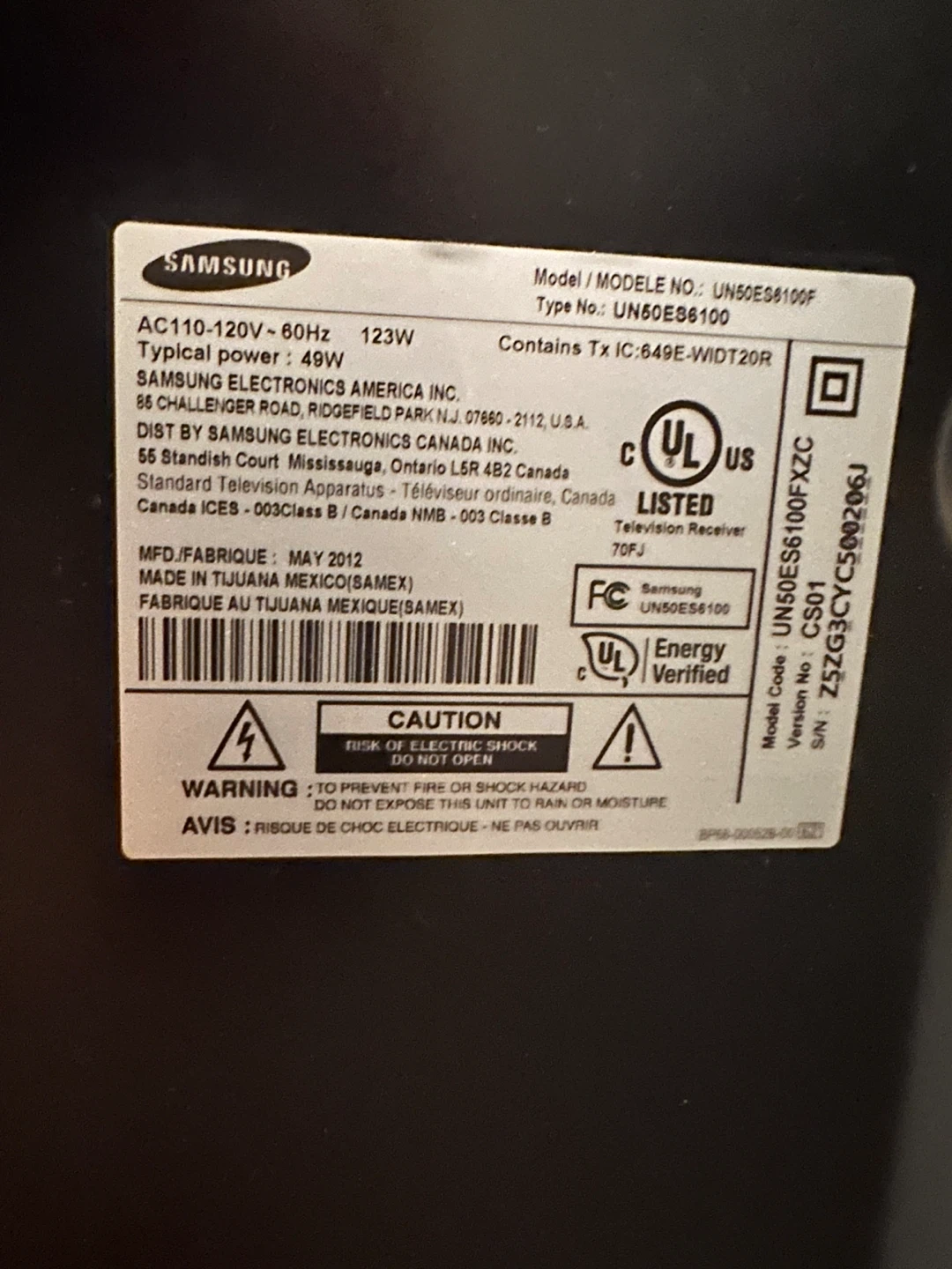 Samsung UN50ES6100F 50" Smart LED TV - photo 2