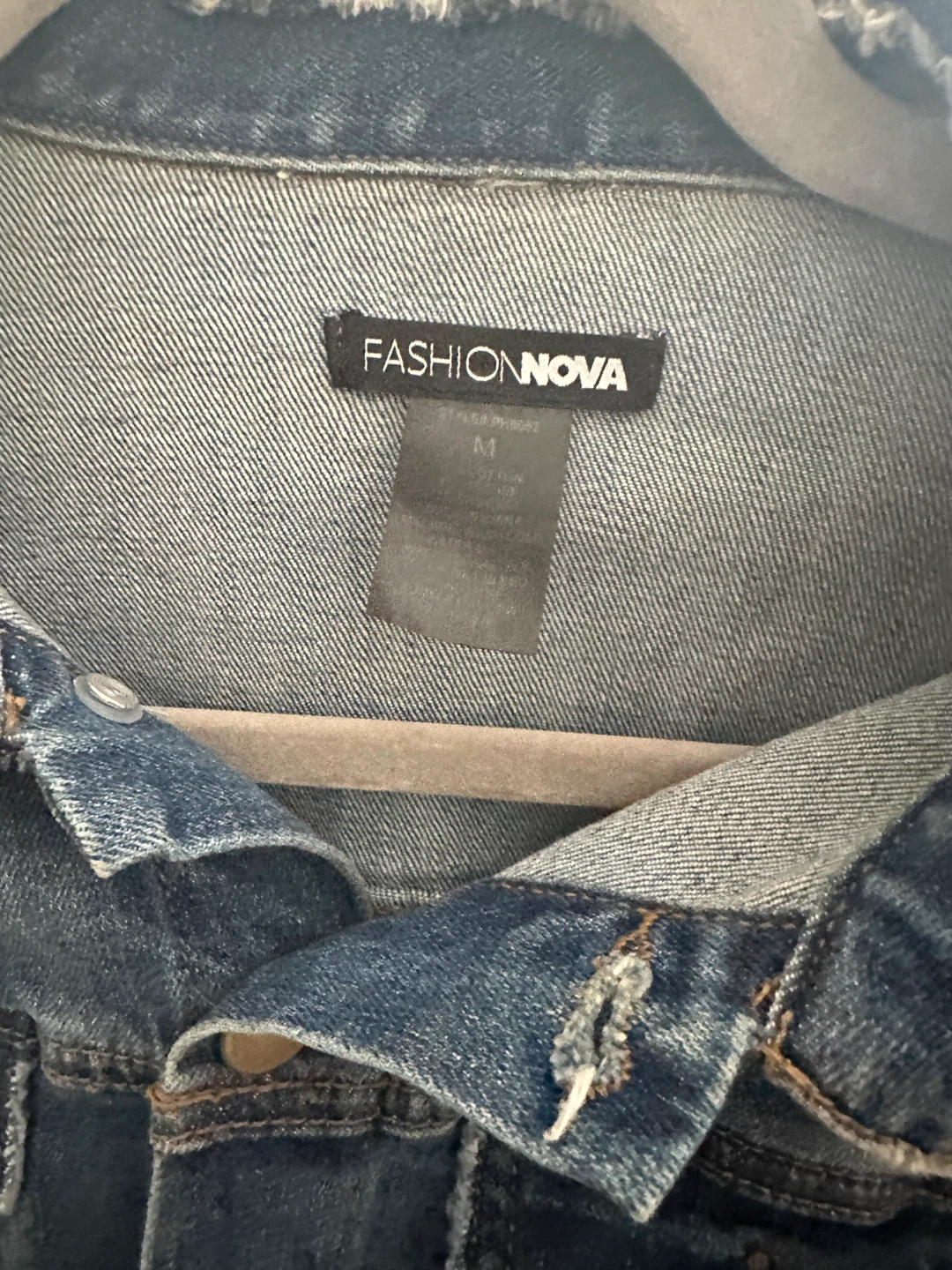Fashion Nova Denim Jacket - Size M - photo 3