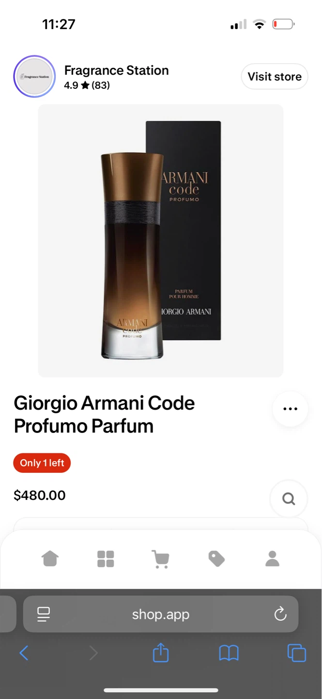 Giorgio Armani Code Profumo Parfum for Men