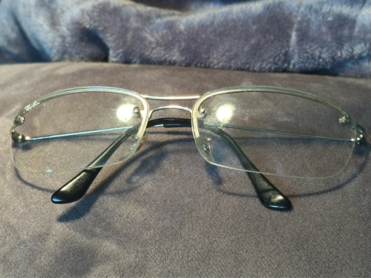 ray ban 60 16 RB8724  rimless reading glasses