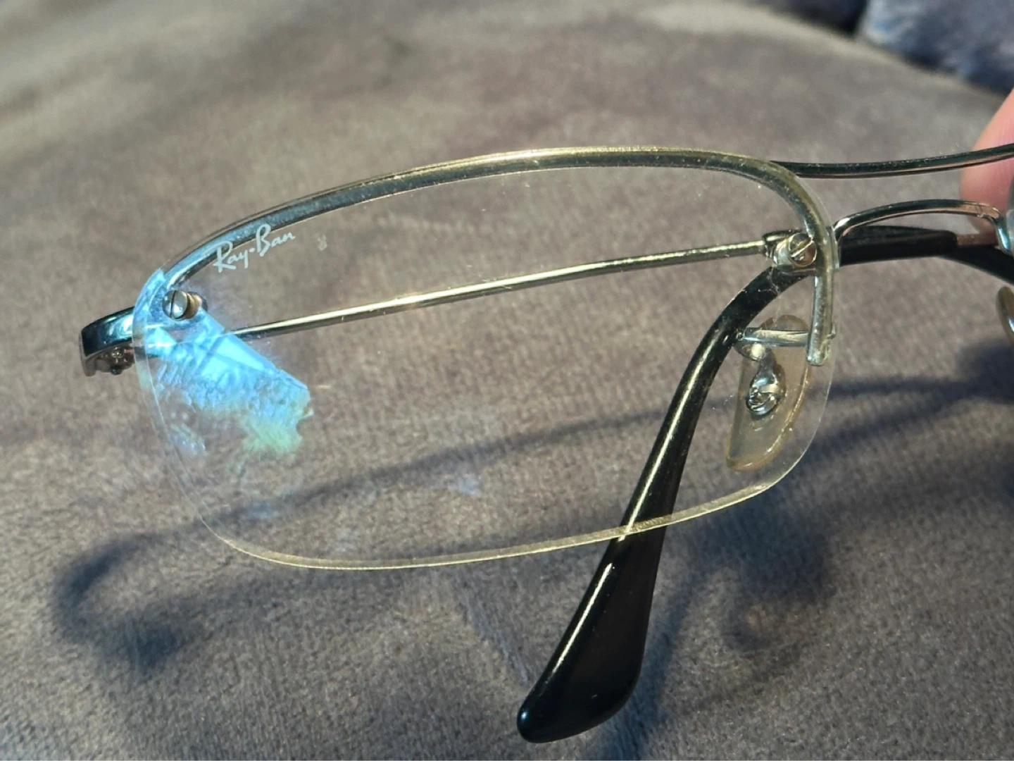 ray ban 60 16 RB8724  rimless reading glasses - photo 3