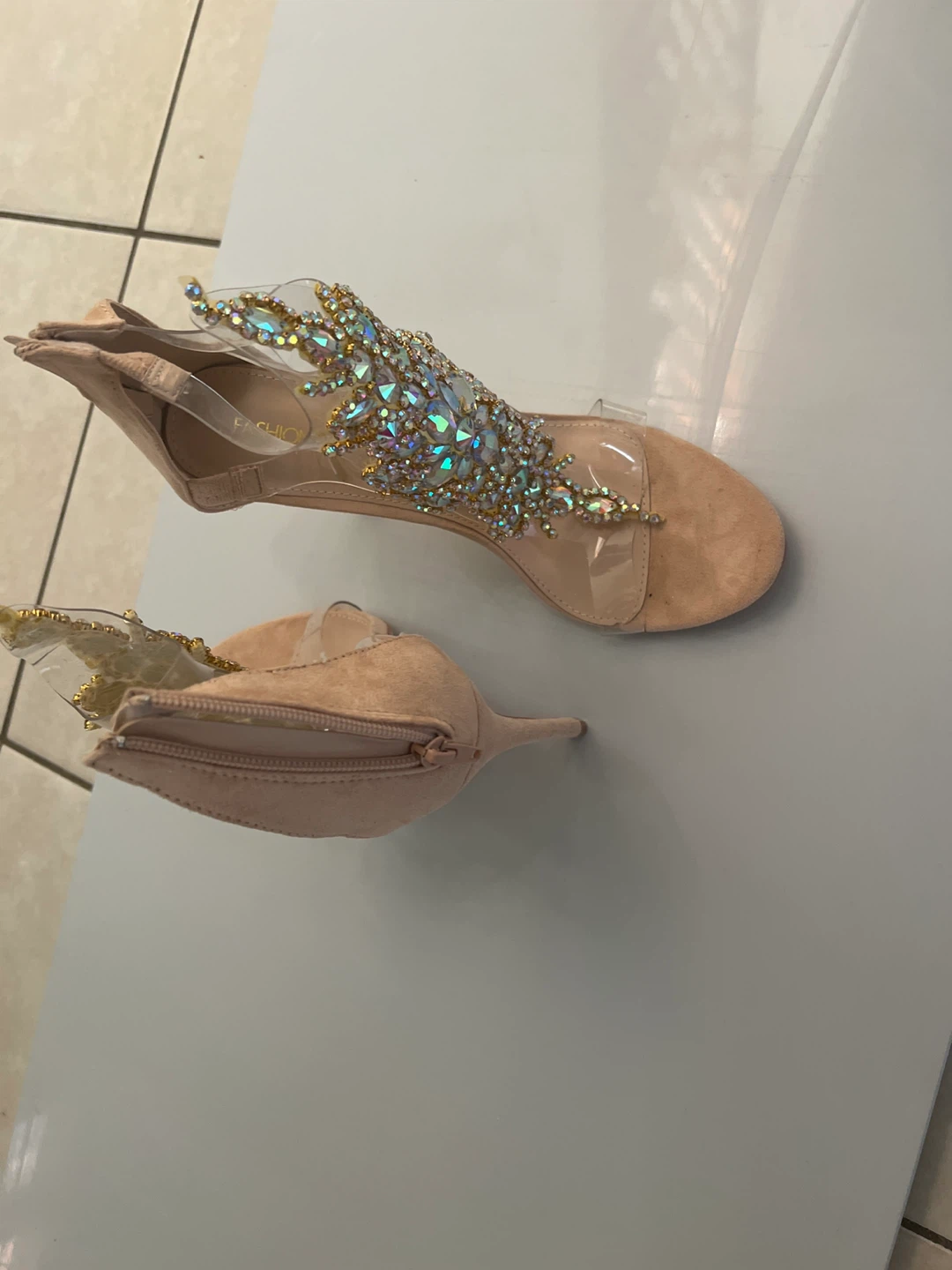 Women's Embellished Heeled Sandals - photo 2