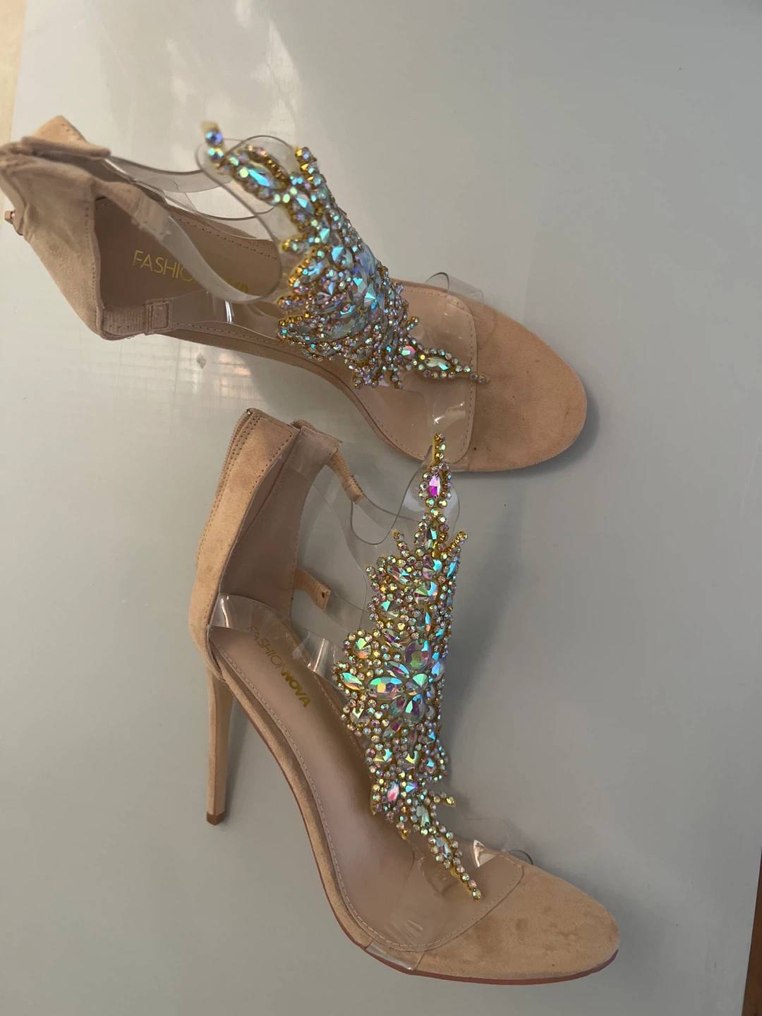 Women's Embellished Heeled Sandals