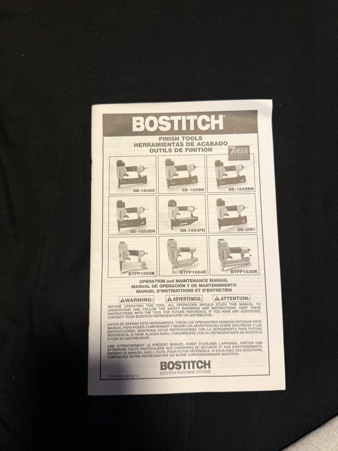 Bostitch Finish Nailer - photo 2