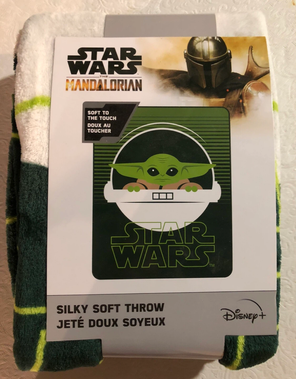 Star Wars The Mandalorian Baby Yoda Silky Soft Throw Blanket