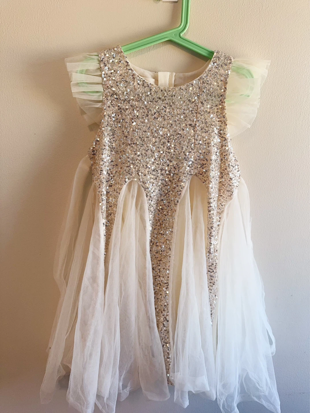 Girls Sequin Tulle Dress Toddler 6-7T