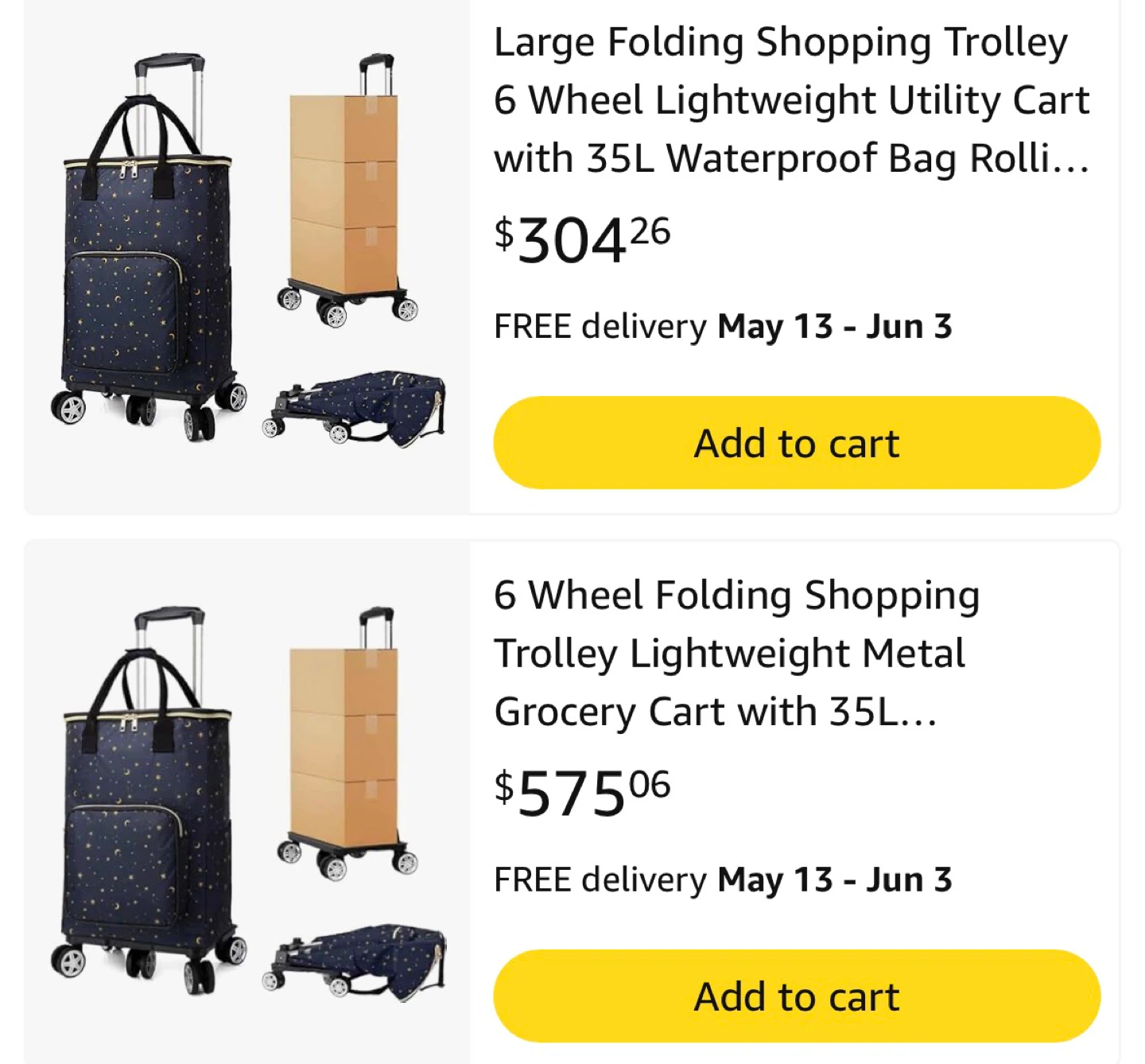 Folding Shopping Trolley Cart - 35L - photo 2