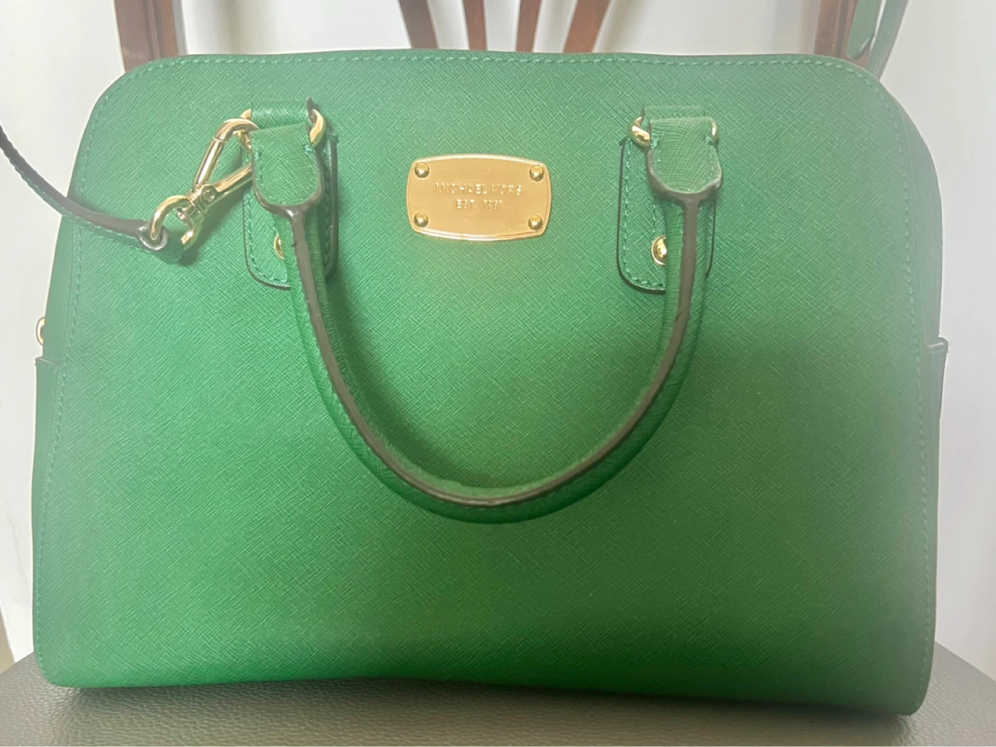 MICHAEL KORS - Green Leather SATCHEL HANDBAG - photo 2