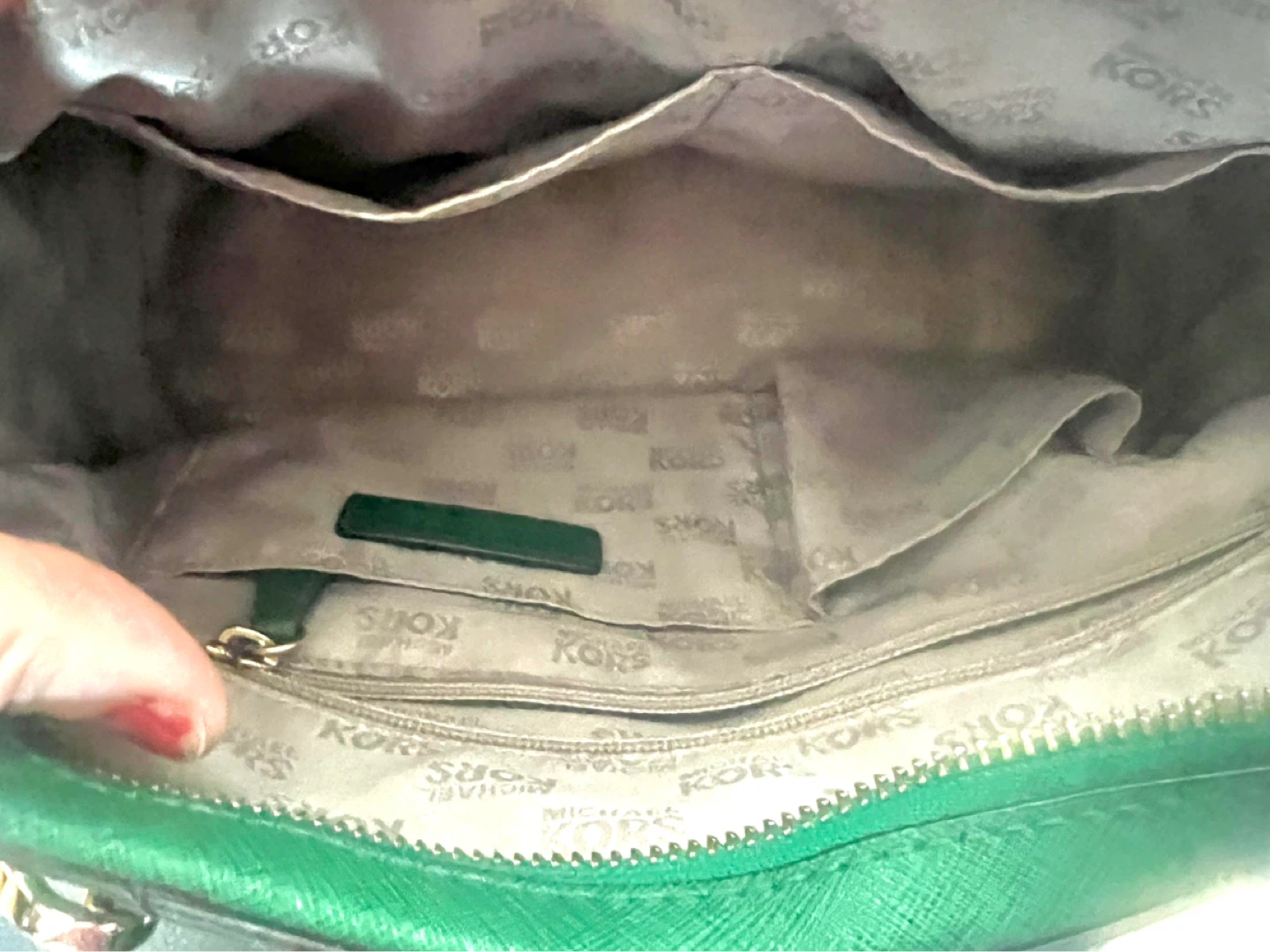MICHAEL KORS - Green Leather SATCHEL HANDBAG - photo 4