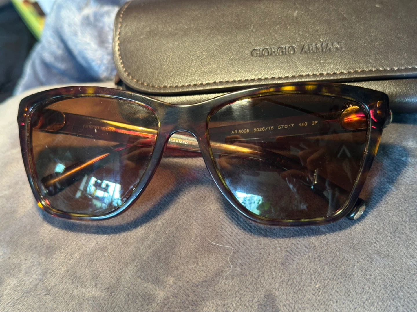 georgio armani frames of life sunglasses and case - photo 2